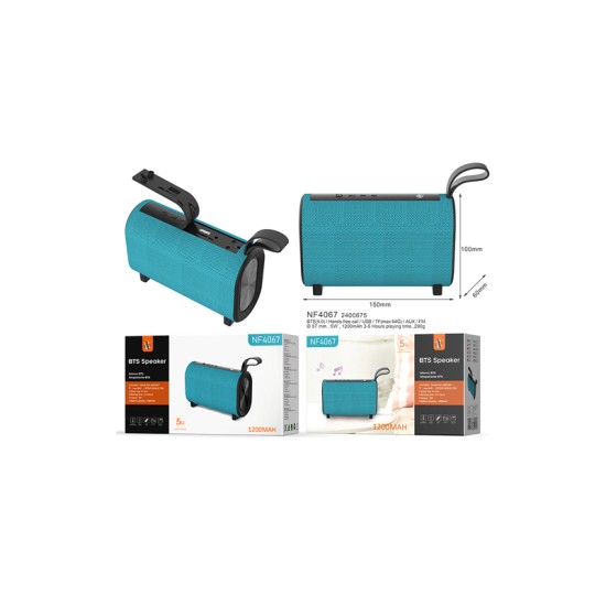 COLUNA DE SOM PORTÁTIL BLUETOOTH HORIZON ONEPLUS NF4067 BTS 5.0 AZUL COLUNA DE SOM PORTÁTIL BLUETOOTH HORIZON ONEPLUS NF4067 BTS 5.0 AZUL